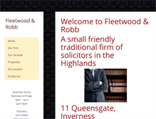 Tablet Screenshot of fleetwoodrobb.com